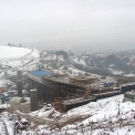 Mosty na křižovatce Rudlová – průběh stavby, stav v zimě