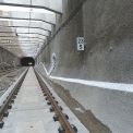 Pevná jízdní dráha systému ÖBB-PORR v 1. koleji Střelenského tunelu
