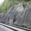 Sanace skalních svahů na trati Stříbro – Planá u Mariánských lázní