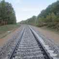Úsek tratě mezi Krakovem-Biežanovem a Wieliczkou Rynkem