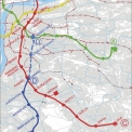 Obr. 7a – Varianty 1 a 2 – trasa D s přestupem ve stanici Pankrác
