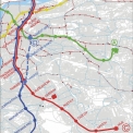 Obr. 7b – Varianta 3 – trasa D odbočuje z trasy C ve stanici Pankrác