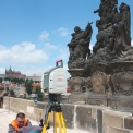 Praha – Karlův most – prostorová dokumentace skutečného stavu soch a sousoší starším systémem HDS 3000