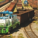 Dvoumotorová lokomotiva 714 801-8 ve zkušebním provozu na vlečce VÍTKOVICE Doprava