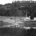 Obr. 13 – Vyměřování definitivní varianty mostu v létě 1940