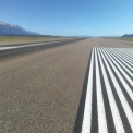 Obr. 2 – Nový povrch VPD letiště Jackson Hole – asfaltová směs s vlákny FORTA-FI