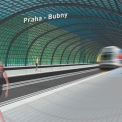 Vizualizace stanice Praha – Bubny
