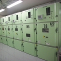 Jedna ze dvou sekcí rozvaděče 22 kV