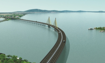 Most na Laranjeiras Canal, Laguna – SC, Brazílie