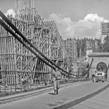 Stavba mostu v létě 1939