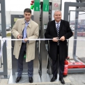 Slavnostní otevření CNG stanice - Tomáš Holomoucký, Vladimír Handl, DB Schenker
