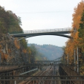 Most na silnici II/305 přes železniční trať v Chocni