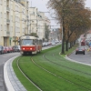 Opravy tramvajových tratí v Praze