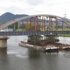 Rekonstrukce mostu v km 38,816 trati Lovosice – Česká Lípa SO 101 – montáž mostu