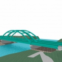 Vizualizace nového mostu, pohled zprava