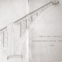 Detail plánu mostu dle návrhu ing. Dr. Štěpána Ješe z roku 1932