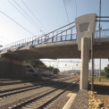 Obr. 1 – Nový most vytváří pomyslnou vstupní bránu do železniční stanice Púchov