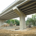 Obr. 2 – Levý dálniční most D1-035 po uvedení do provozu a demolici pravého mostu