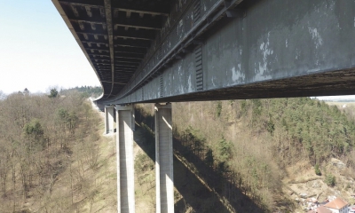 Diagnostický a korozní průzkum mostu na dálnici D1 u Velkého Meziříčí