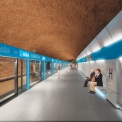 Trasa D pražského metra – Stanice Olbrachtova – vizualizace interiéru