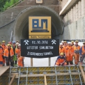 Spolupráce na betonáži definitivní obezdívky železničního tunelu Zierenberg, Německo