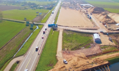 Výstavba rychlostní komunikace S7 přes Żuławy aneb neustálý boj s vodou