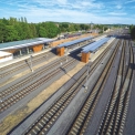 Celkový pohled na železniční stanici v České Lípě