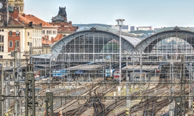 Pohled na Prahu ze střechy Hlavního nádraží se neomrzí