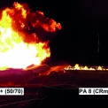 Obr. 8 – Požár rozlité hořlavé kapaliny na povrchu, v čase 15 s ss od