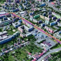 Rozsah stavby (zdroj Google.com + MORAVIA CONSULT Olomouc a. s.)