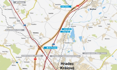 Začaly práce na více než 15 kilometrech dálnice D11 mezi Hradcem Králové a Smiřicemi