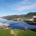 Obr. 5 – Celkový pohled na most Åstfjordbrua – červenec 2019