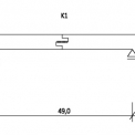 Obr. 7 – Schéma modelu pro posouzení kombinované odezvy mostu a koleje