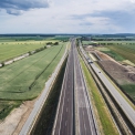 Na konci června zprovozněný úsek dálnice D3 Bošilec – Ševětín, pohled směr České Budějovice