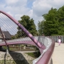 Mostovka ztužená skloněným obloukem – pohled z polské strany (07-06-2012)