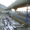 Prosinec 2007 – již hotová část nosné konstrukce (pole 1 až 5)