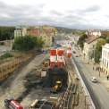 Obr. 10 – Ulice Milady Horákové – etapa založení tunelu v otevřené stavební jámě