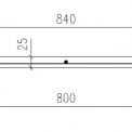 Obr. 2 – Schéma tenkej betónovej dosky strateného debnenia s výstužou GFRP