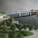 Týn nad Vltavou – model nového mostu, podjezdná výška 5,25 m