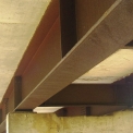 Obr. 7 – Skupina B, most nad rychlostní komunikací, povrch oceli je chráněn deskou mostovky, významný vliv chloridů