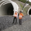 Obr. 3 – Povrchové zpevnění štěrku před tunely pod Vítkovem