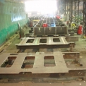 Výroba ocelové konstrukce.