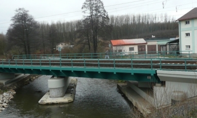 Rekonstrukce železničního mostu v km 208,664 trati Chomutov - Cheb