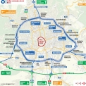 Obr. 1 – Základní komunikační systém města Brna