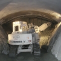 Výrub v kalotě tunelu