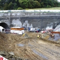 Obr. 15 – Severní portálová jáma tunelu Radejčín (10/2009)