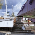 … s následným zásunem nosné konstrukce mostu (pro společnost Chládek a Tintěra, Pardubice, a. s., Kolín – Sendražice, 30 tun)