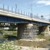 Železniční most přes řeku Sázavu v Čerčanech