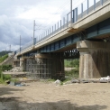 Dokončený most v koleji č. 1 (pohled směr Praha)