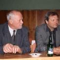 Předsednický stůl 1. bloku konference – zleva: Ing. Vladimír Menšík (odborný garant), Ing. Jiří Volek (ŘSD ČR)